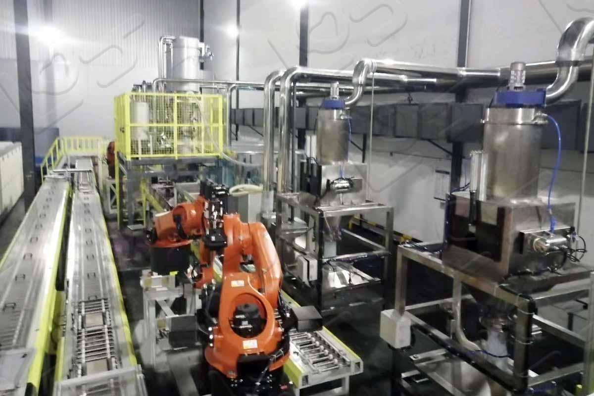 鋰電窯爐外軌自動循壞線-安裝現場